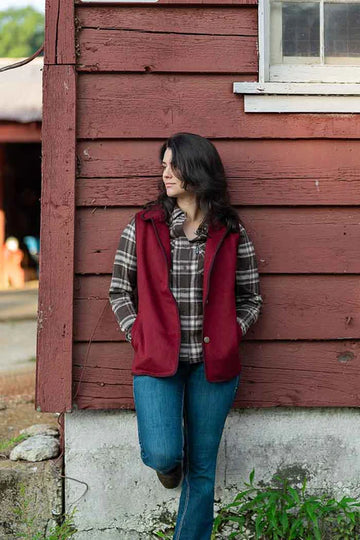 Outback Trading Co Womens Cotton Plaid Shirt